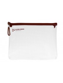 KCK PLAY CLEAR+MESH BAG A5-BROWN